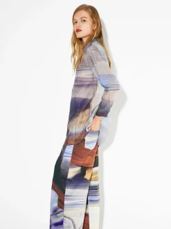 PARFOIS Camisa Lyocell Estampada Multicor Discount