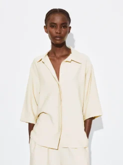 PARFOIS Camisa Manga Corta Beige Clearance