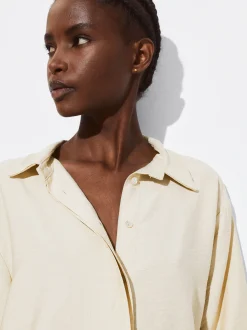 PARFOIS Camisa Manga Corta Beige Clearance