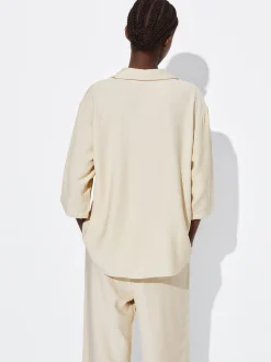 PARFOIS Camisa Manga Corta Beige Clearance