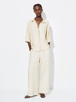 PARFOIS Camisa Manga Corta Beige Clearance