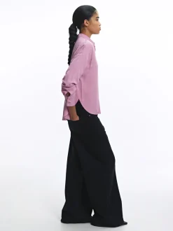 PARFOIS Camisa Manga Larga Com Strass Rosa Hot