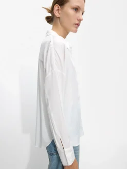 PARFOIS Camisa Manga Larga Con Botones Blanco New