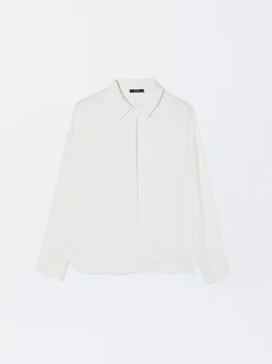 PARFOIS Camisa Manga Larga Con Botones Blanco New