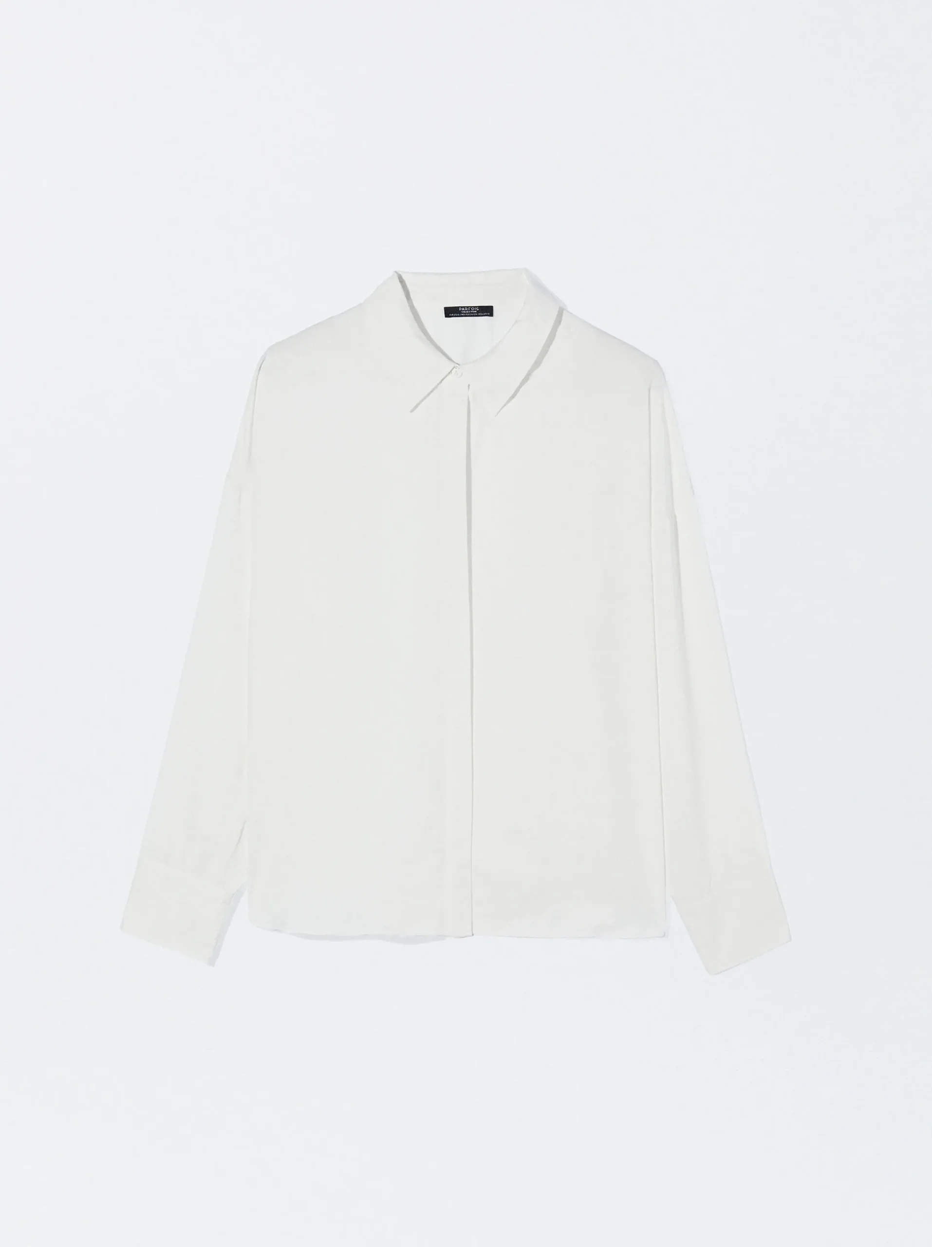 PARFOIS Camisa Manga Larga Con Botones Blanco New