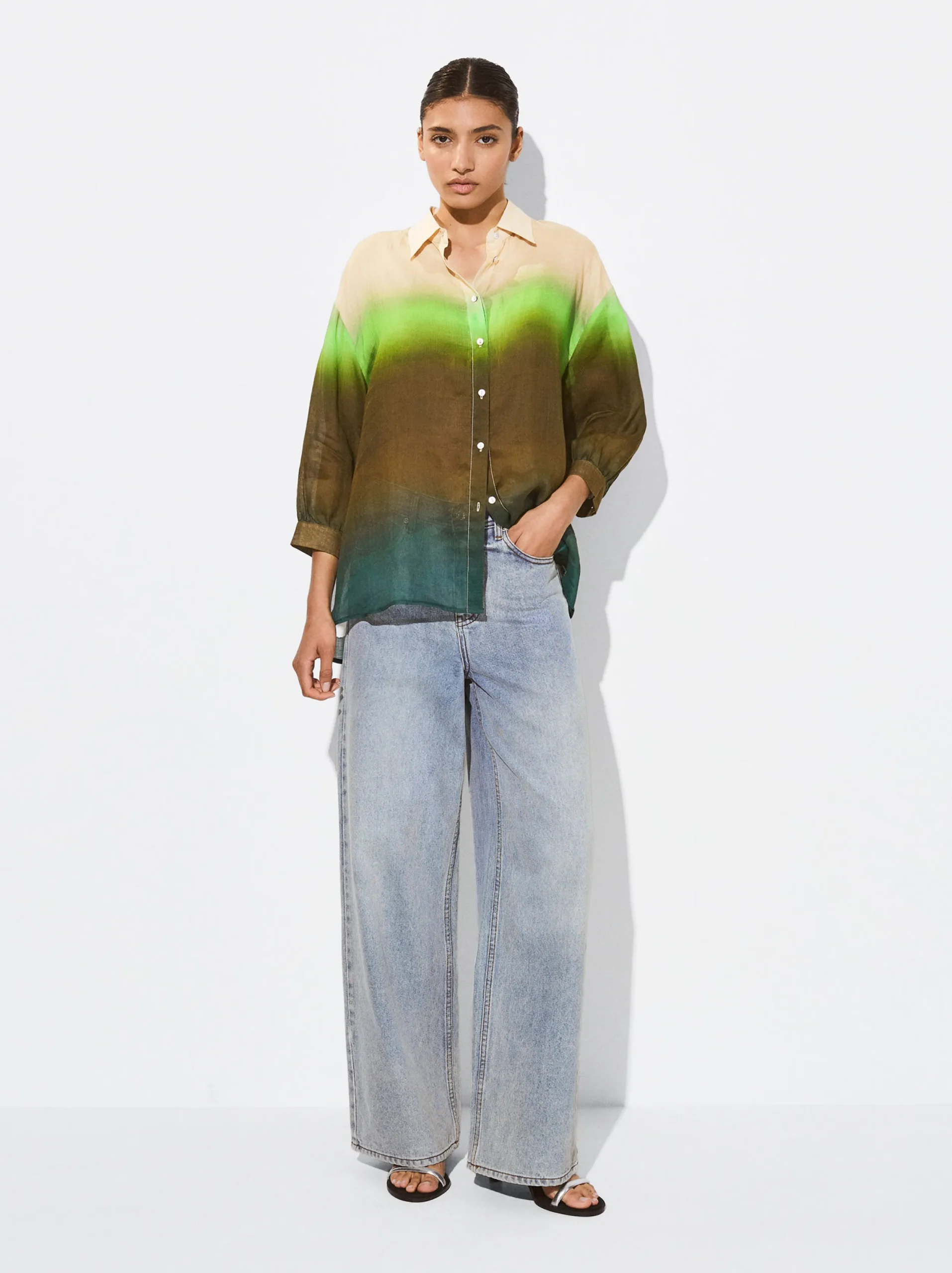 PARFOIS Camisa Ramio Tie-Dye Multicor Shop