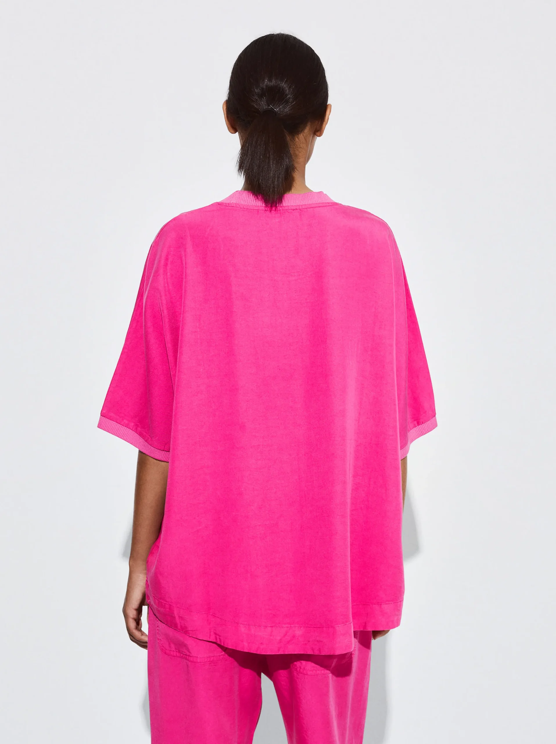 PARFOIS Camiseta 100% Lyocell Fucsia Best