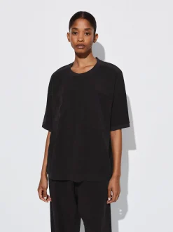 PARFOIS Camiseta 100% Lyocell Negro Flash Sale