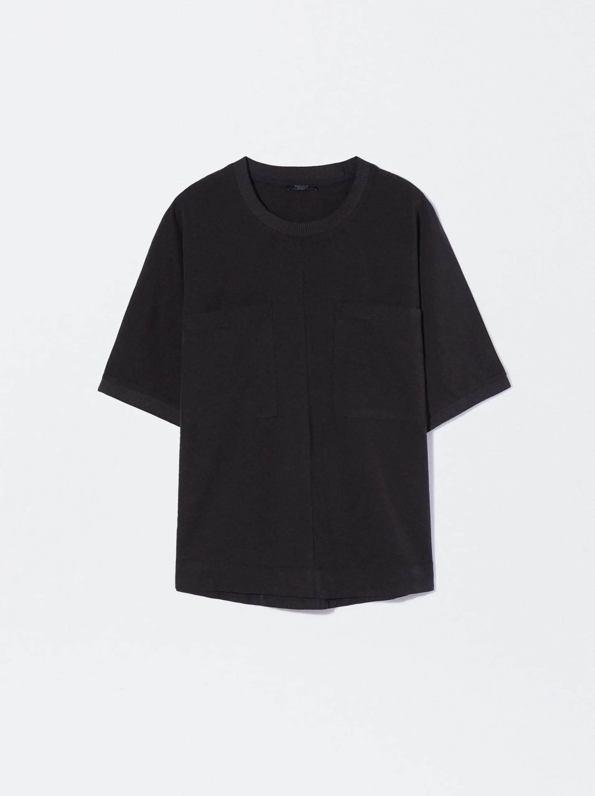 PARFOIS Camiseta 100% Lyocell Negro Flash Sale