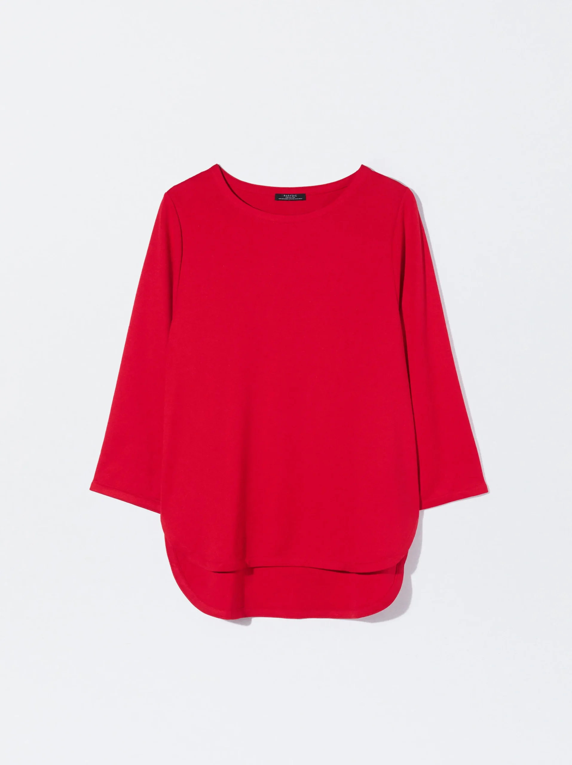 PARFOIS Camiseta Con Cuello Redondo Rojo Cheap