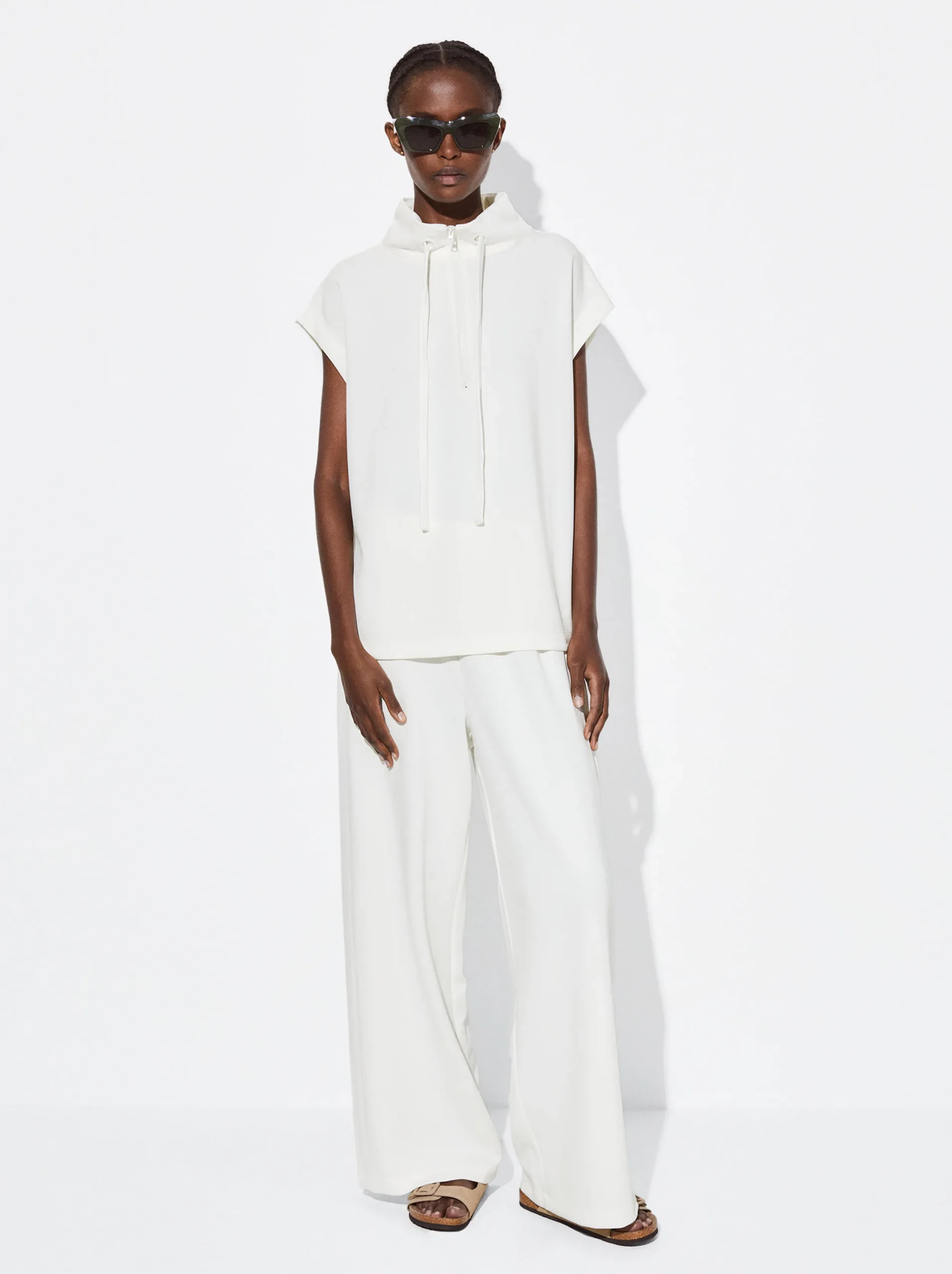 PARFOIS Camiseta Jogger Con Zip Crudo Discount