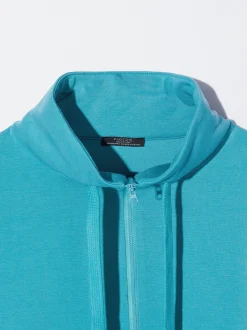 PARFOIS Camiseta Jogger Con Zip Azul Cheap