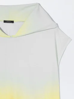 PARFOIS Camiseta Tie-Dye Con Capucha Amarillo Clearance