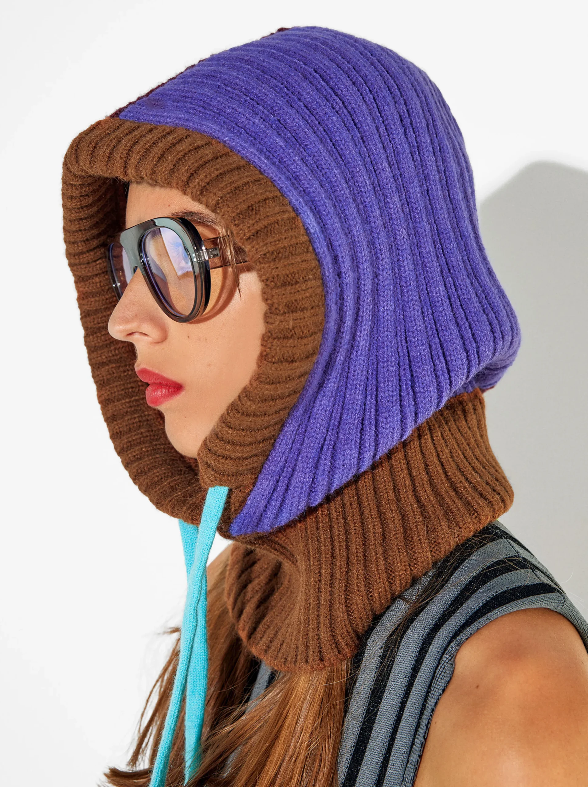 PARFOIS Capucha Punto Camel Flash Sale