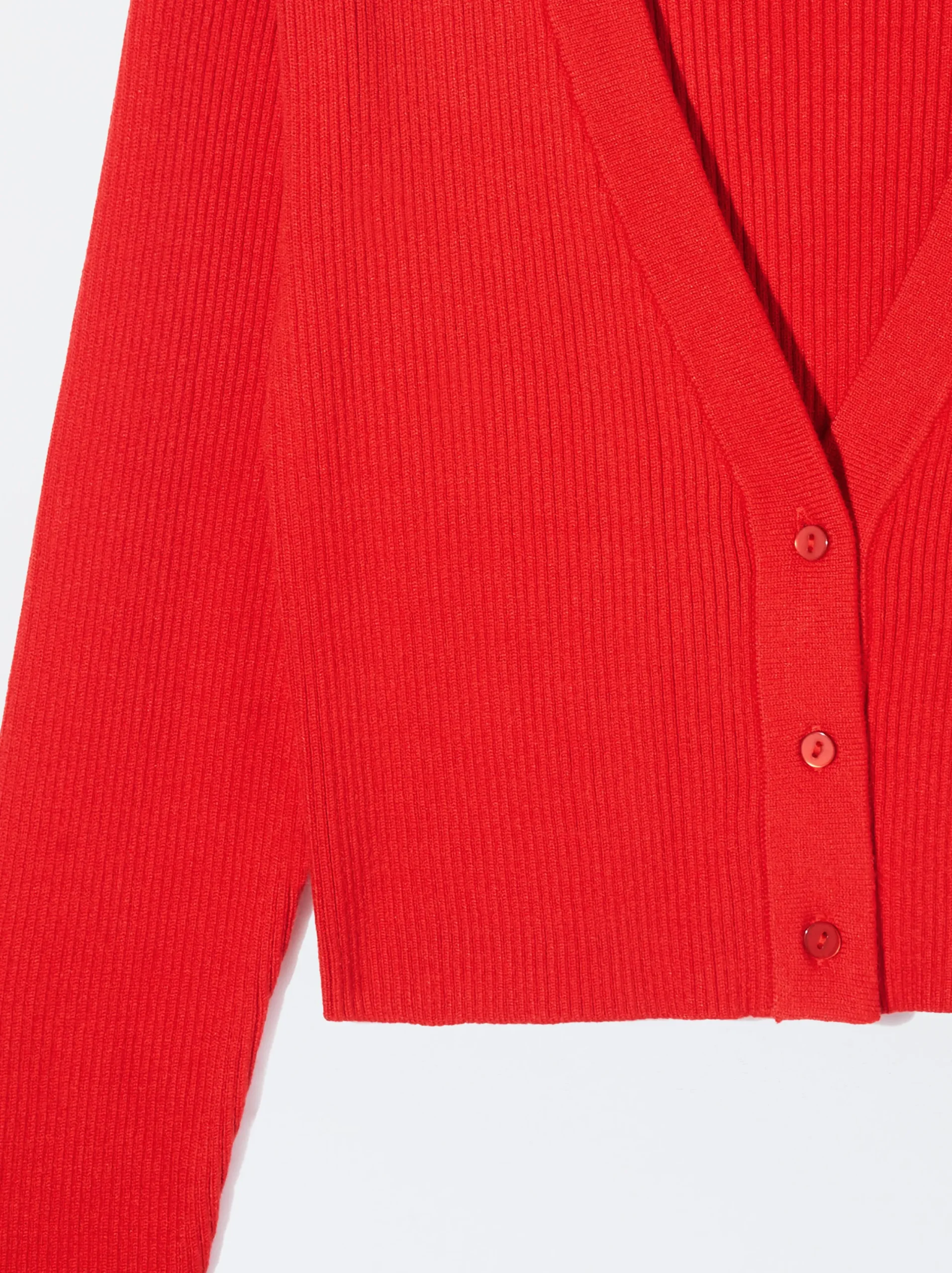 PARFOIS Cardigan De Punto Rojo Best