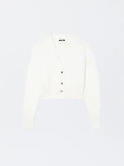 PARFOIS Cardigan De Punto Blanco Best Sale