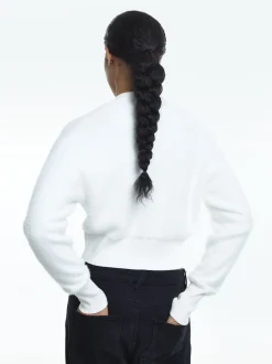 PARFOIS Cardigan De Punto Blanco Best Sale