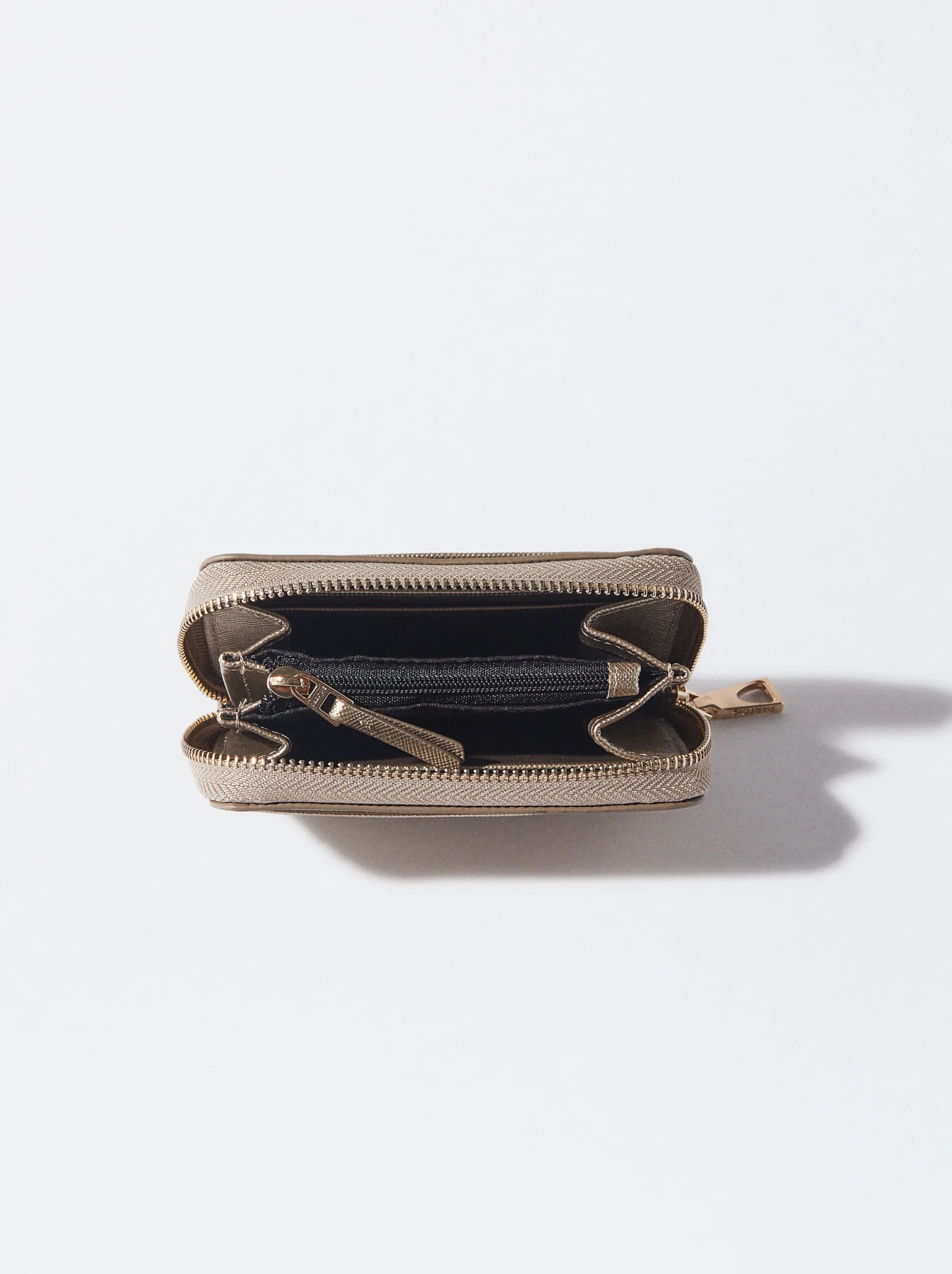 PARFOIS Cartera Básica Plateado Discount