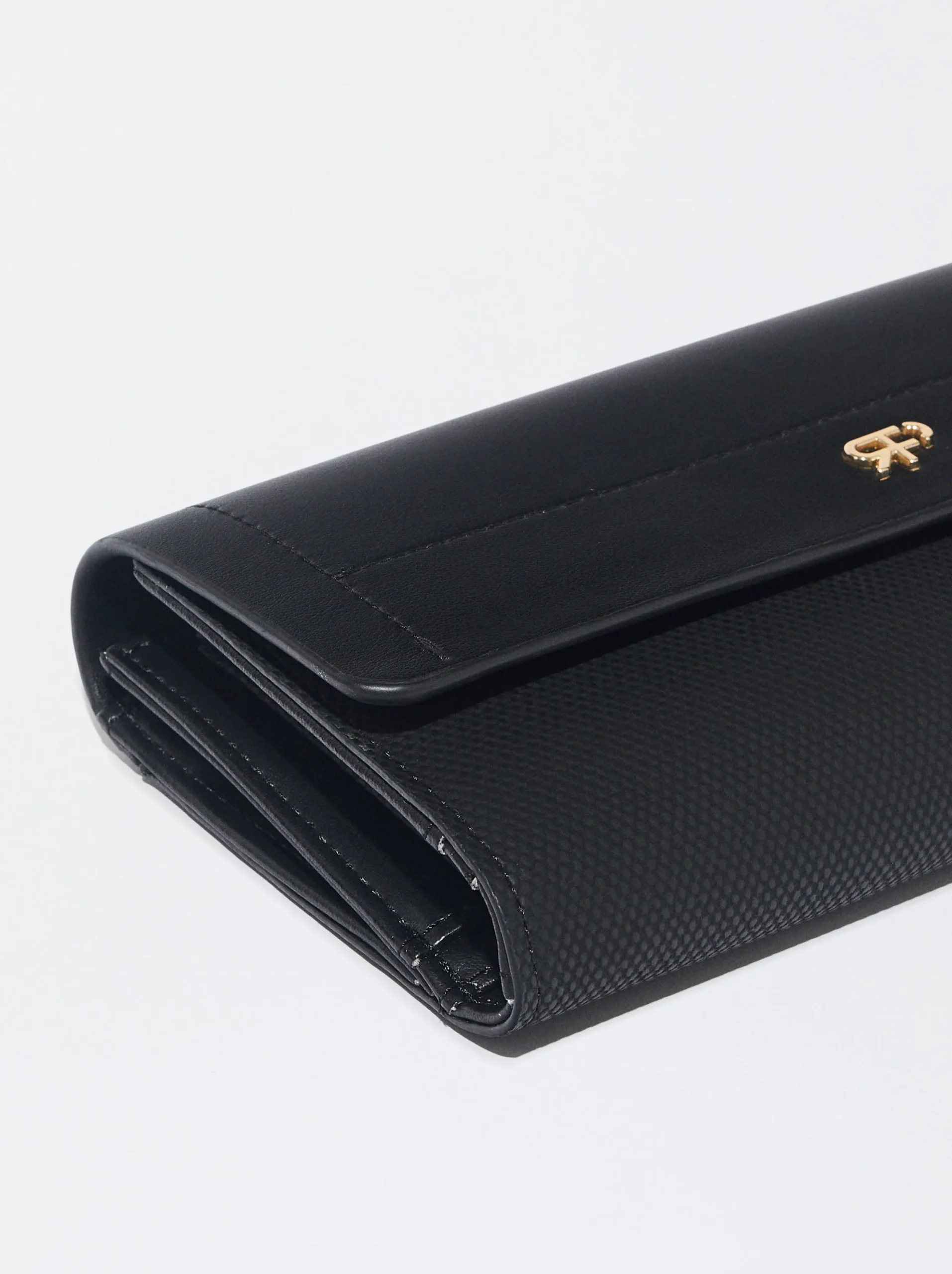 PARFOIS Cartera Cierre De Solapa Negro Cheap