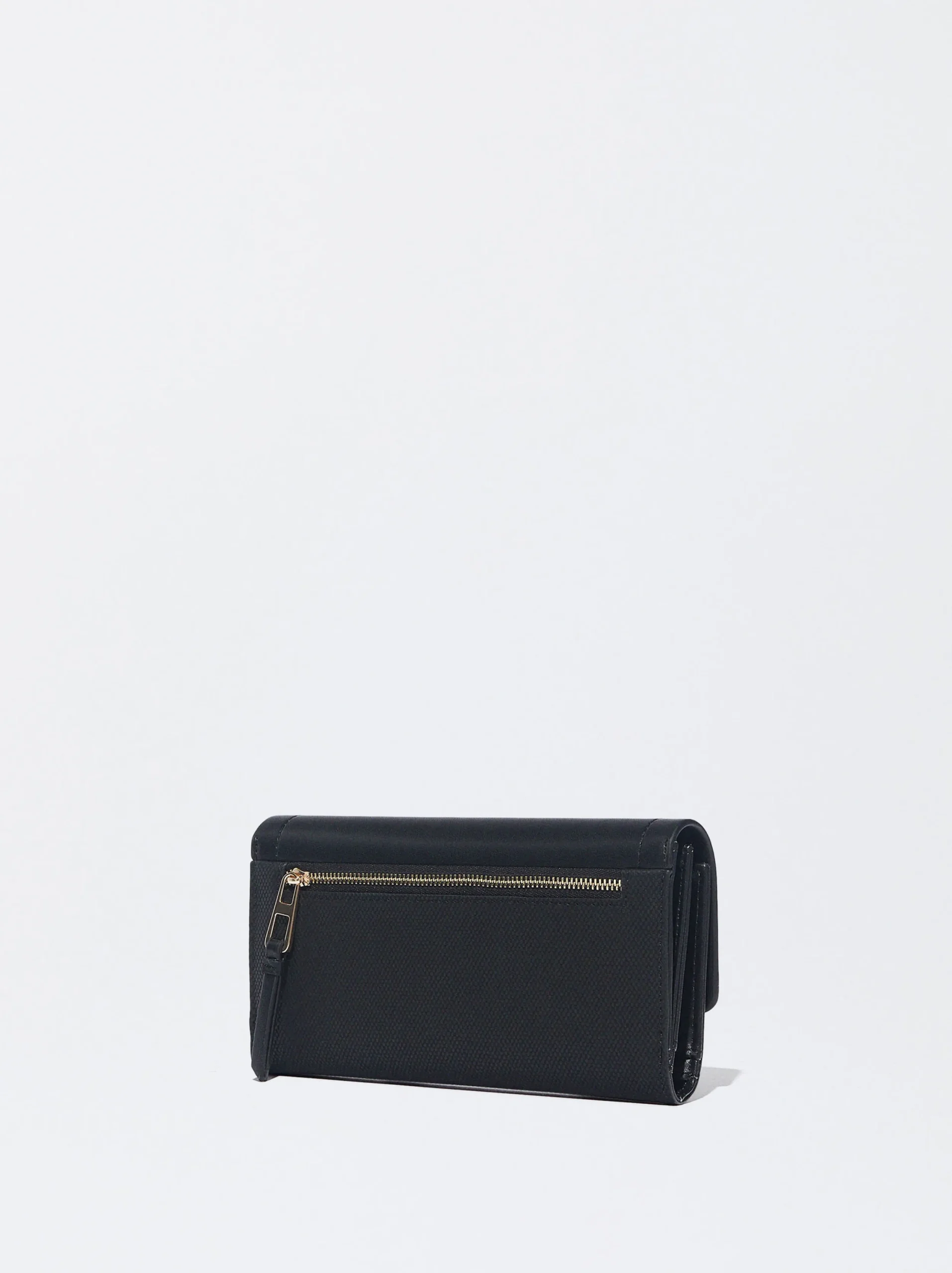 PARFOIS Cartera Cierre De Solapa Negro Cheap