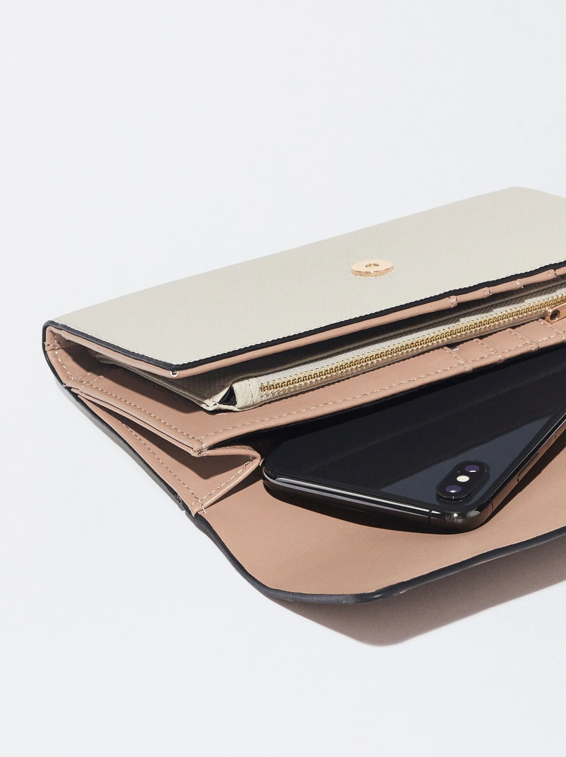 PARFOIS Cartera Cierre De Solapa Beige Shop