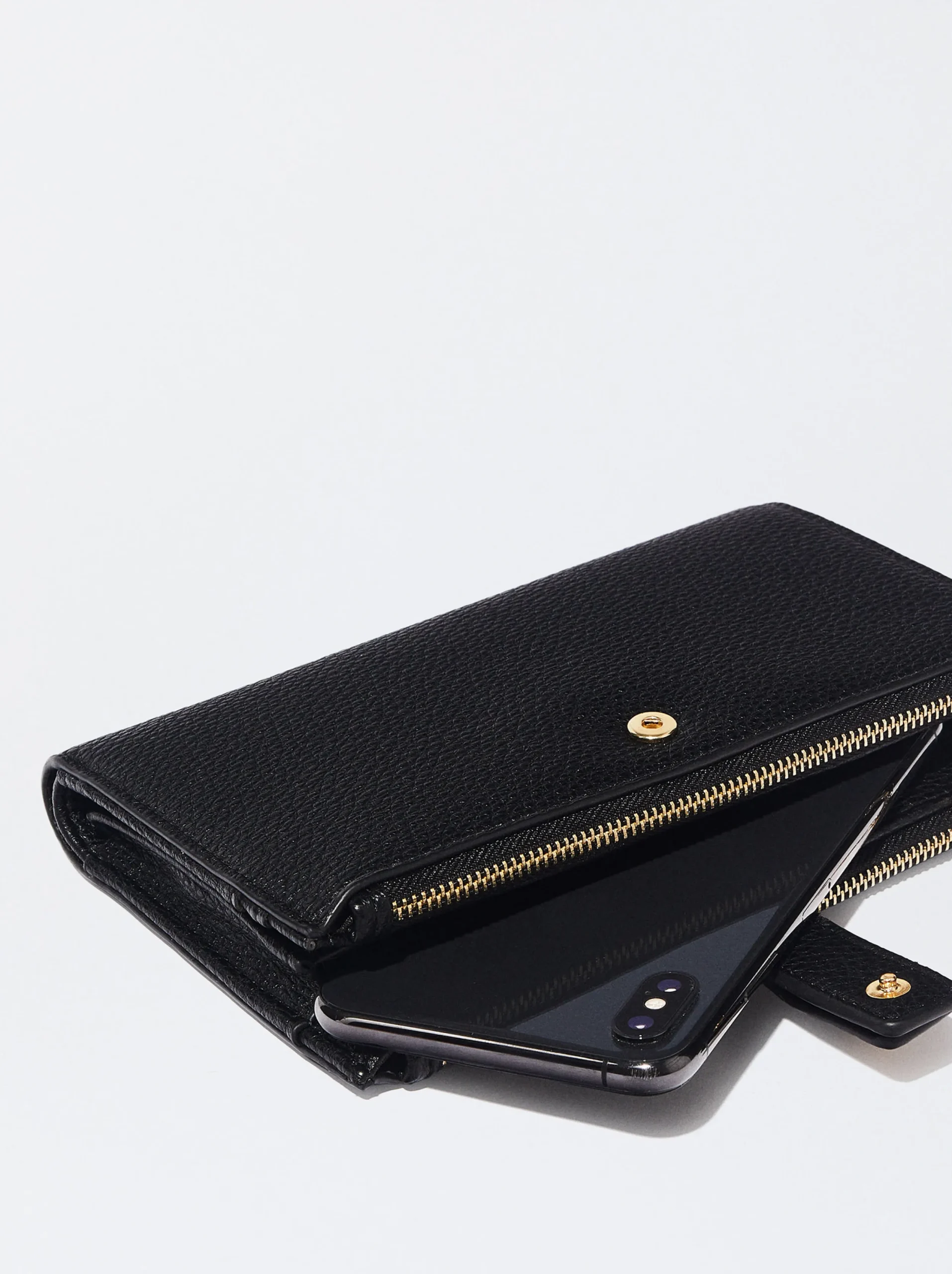 PARFOIS Cartera Con Asa De Mano Negro Best