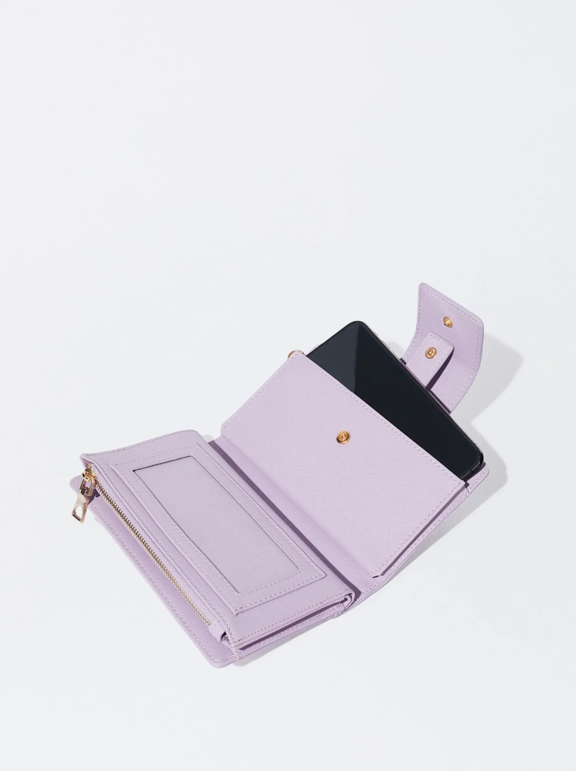 PARFOIS Cartera Con Asa De Mano Violeta Best Sale