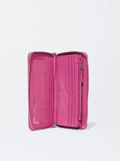 PARFOIS Cartera Con Asa De Mano Rosa New