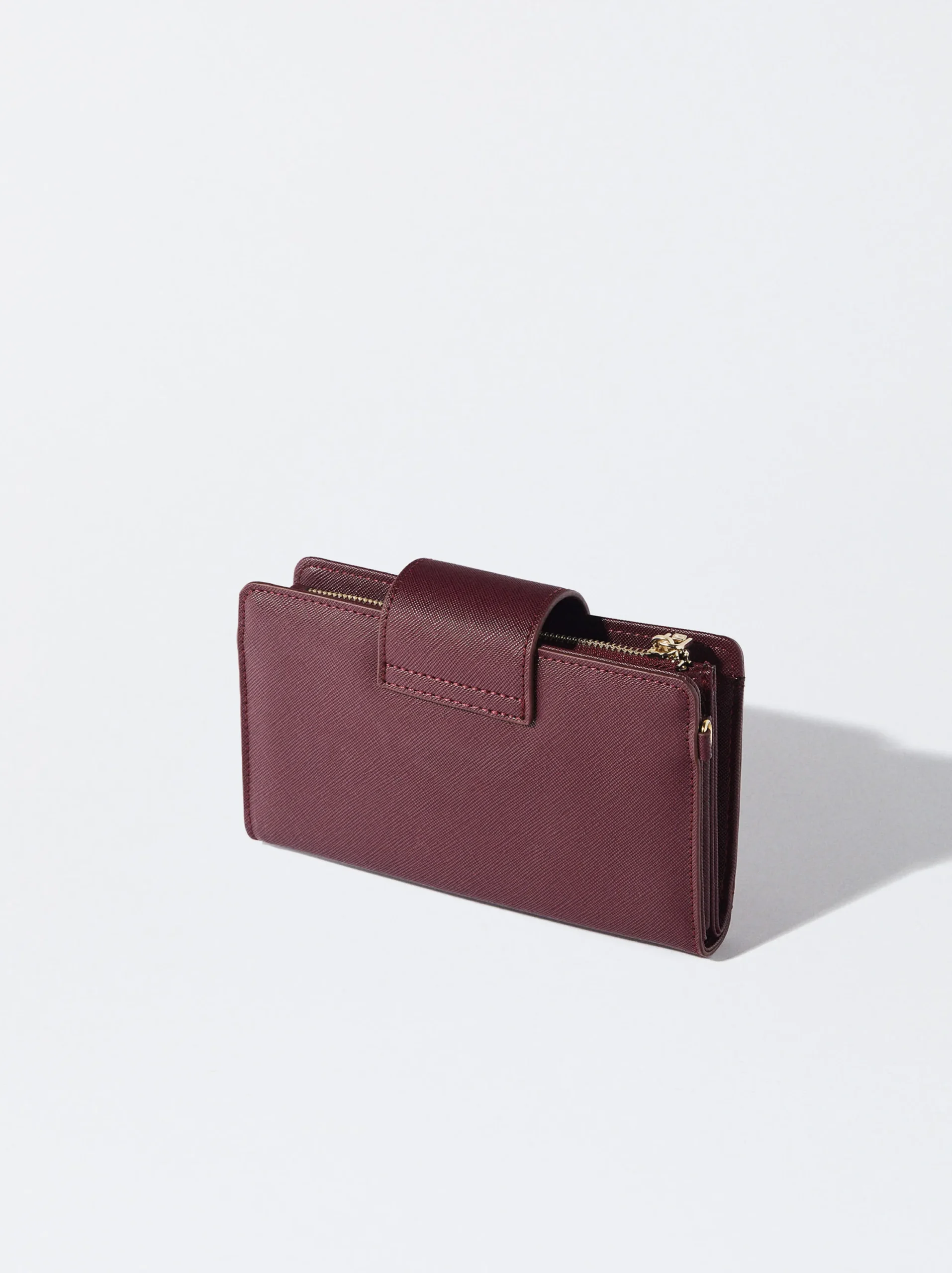 PARFOIS Cartera Con Asa De Mano Burdeos Store