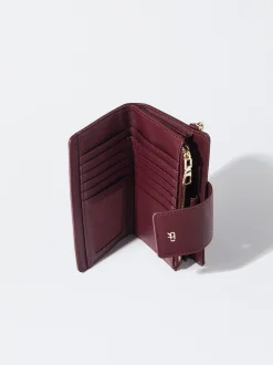 PARFOIS Cartera Con Asa De Mano Burdeos Store