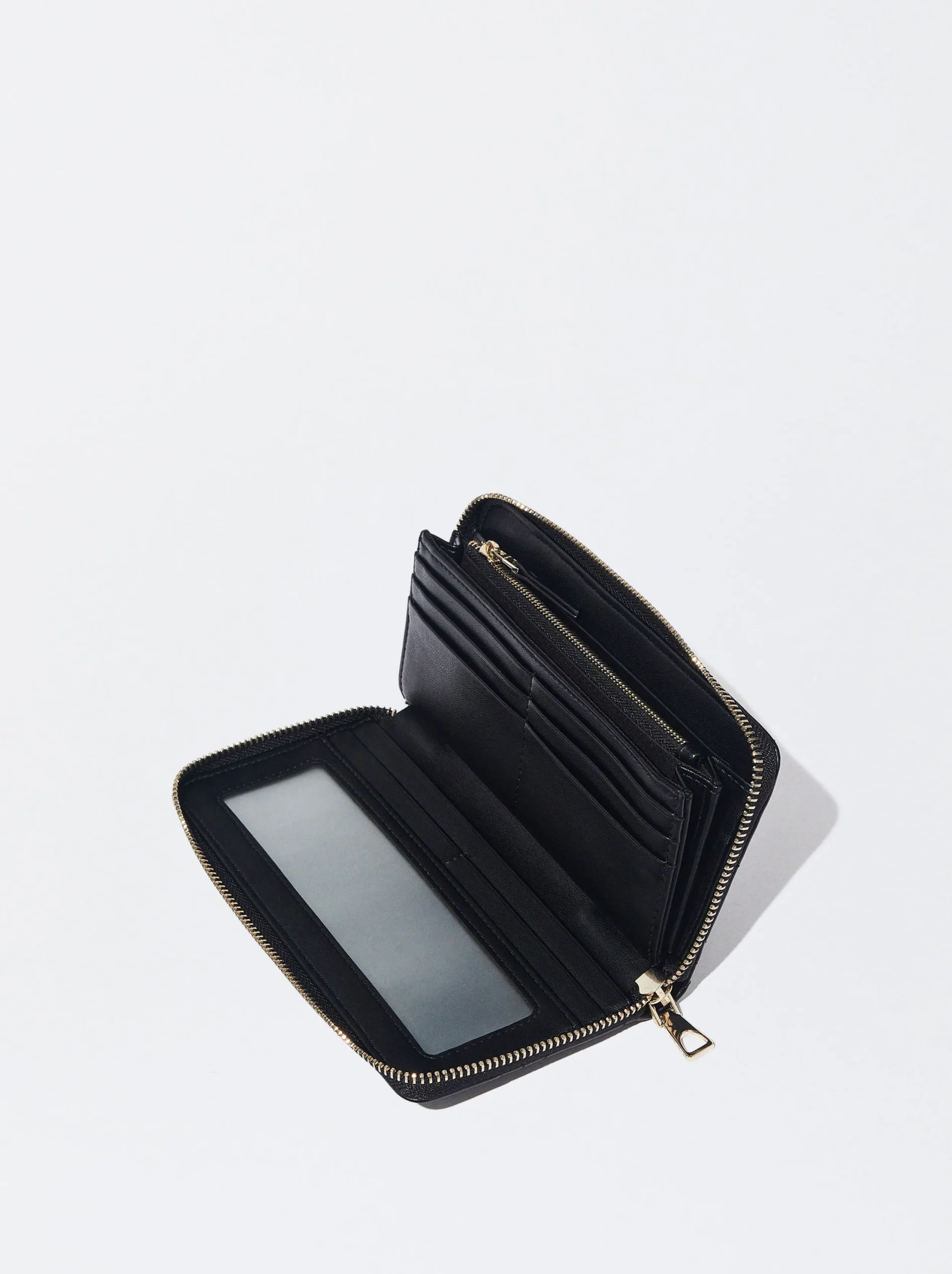 PARFOIS Cartera Con Cremallera Negro Shop