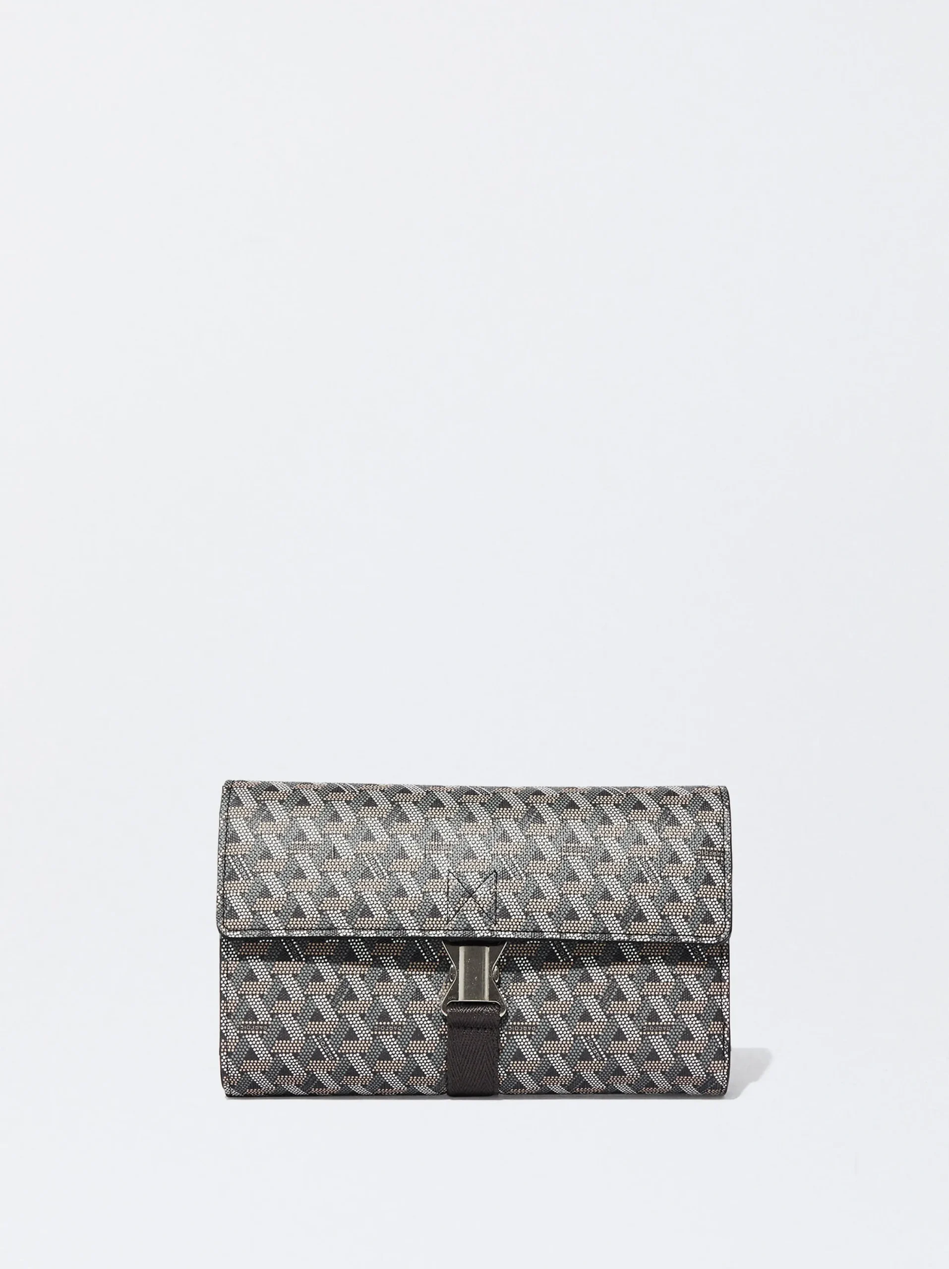 PARFOIS Cartera Con Estampado Gris Outlet
