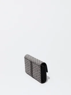 PARFOIS Cartera Con Estampado Gris Outlet