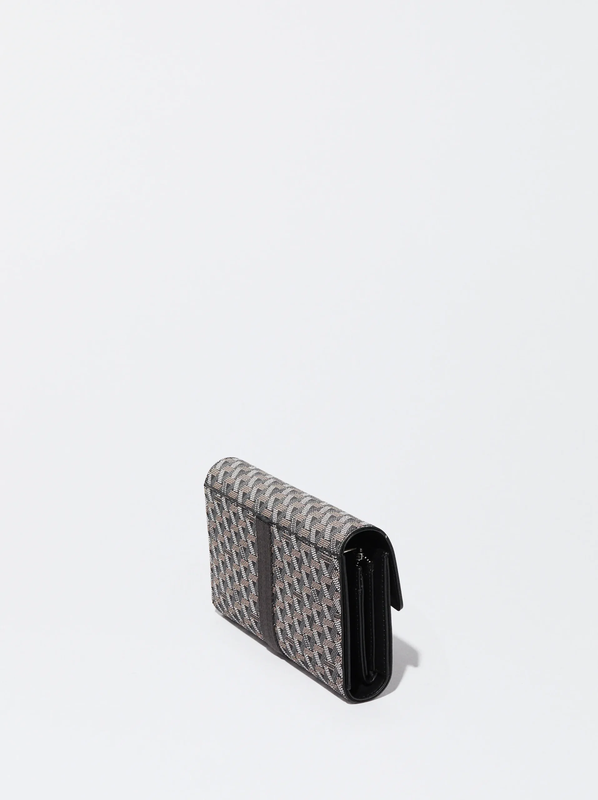 PARFOIS Cartera Con Estampado Gris Outlet