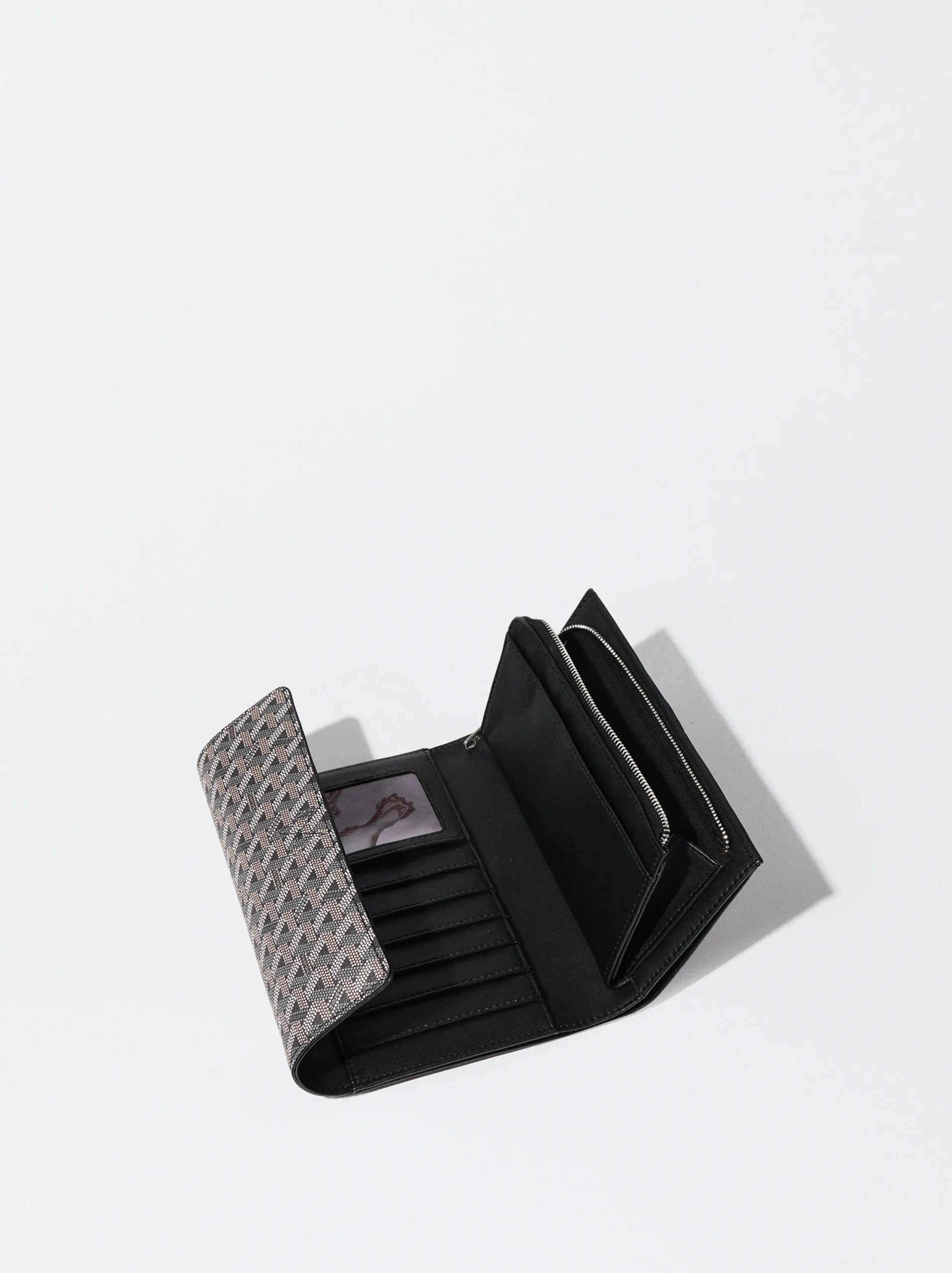 PARFOIS Cartera Con Estampado Gris Outlet