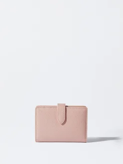 PARFOIS Cartera Con Tarjetero Extraíble Rosa New