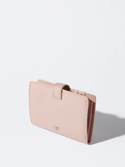 PARFOIS Cartera Con Tarjetero Extraíble Rosa New