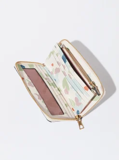 PARFOIS Cartera Cremallera Estampado Floral Multicor Cheap