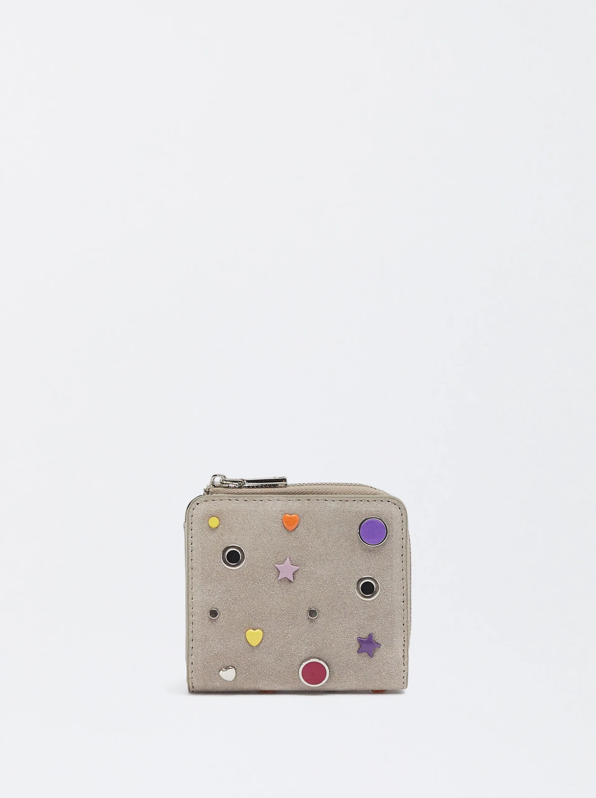 PARFOIS Cartera En Serraje Gris Sale