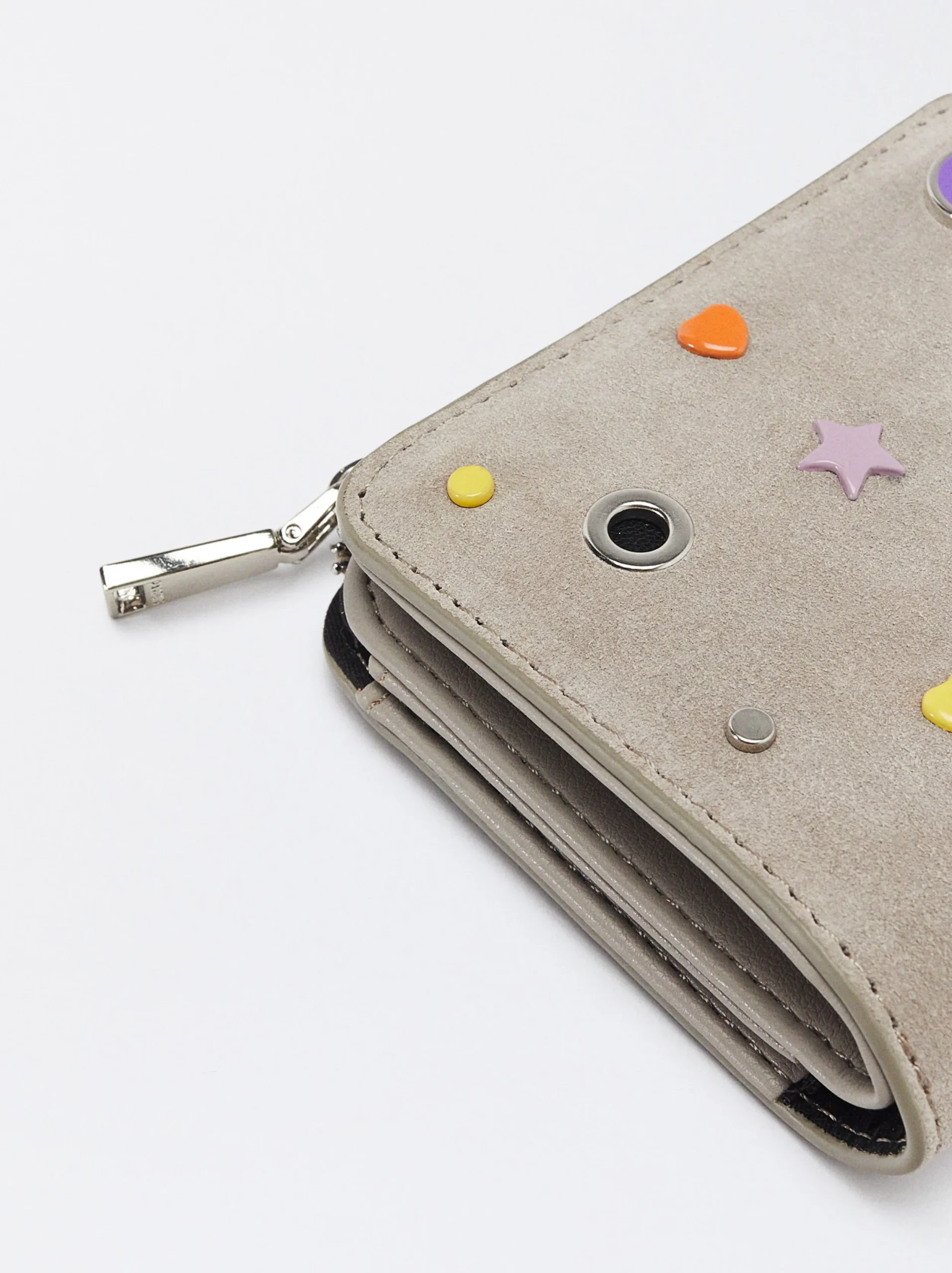 PARFOIS Cartera En Serraje Gris Sale