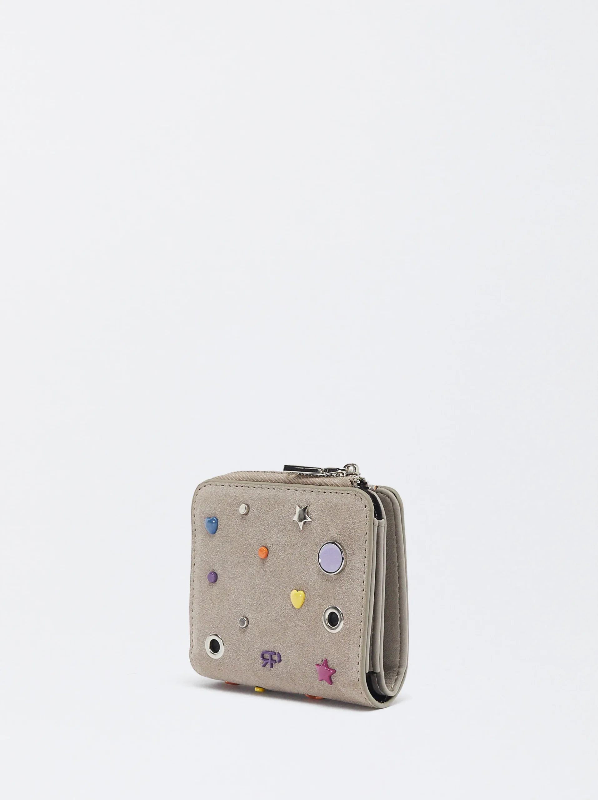 PARFOIS Cartera En Serraje Gris Sale