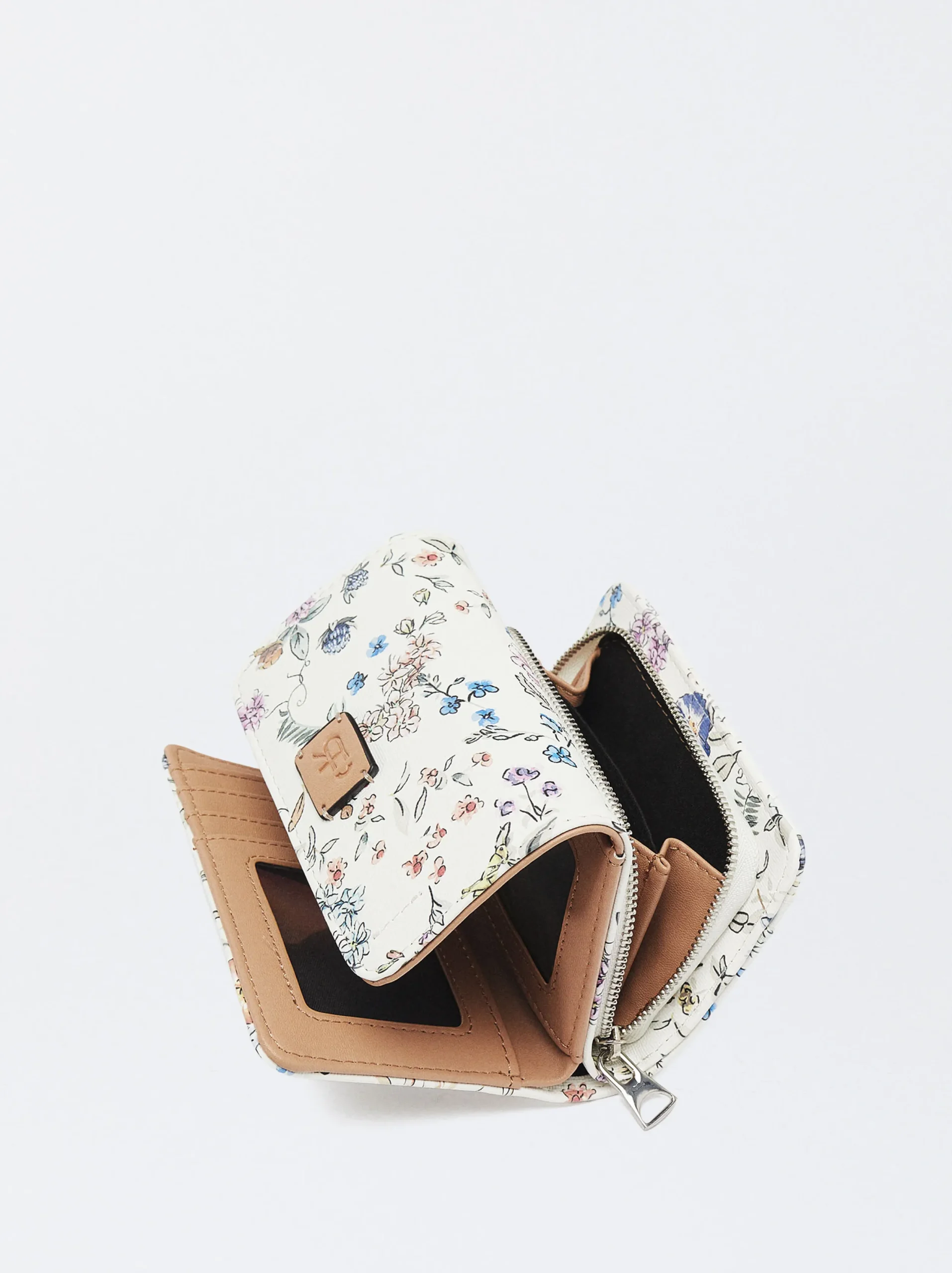 PARFOIS Cartera Estampado Floral Crudo New