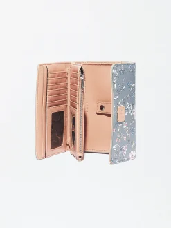 PARFOIS Cartera Estampado Floral Caqui Cheap