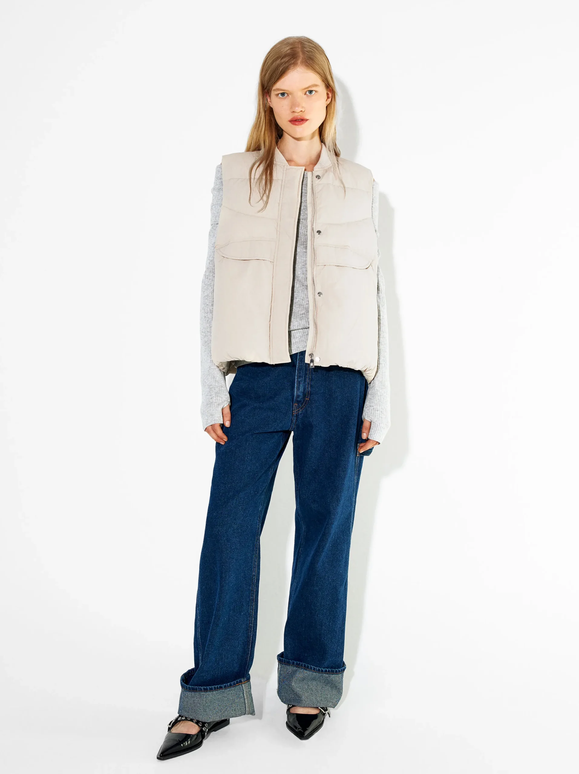 PARFOIS Chaleco Acolchado Crudo Best Sale