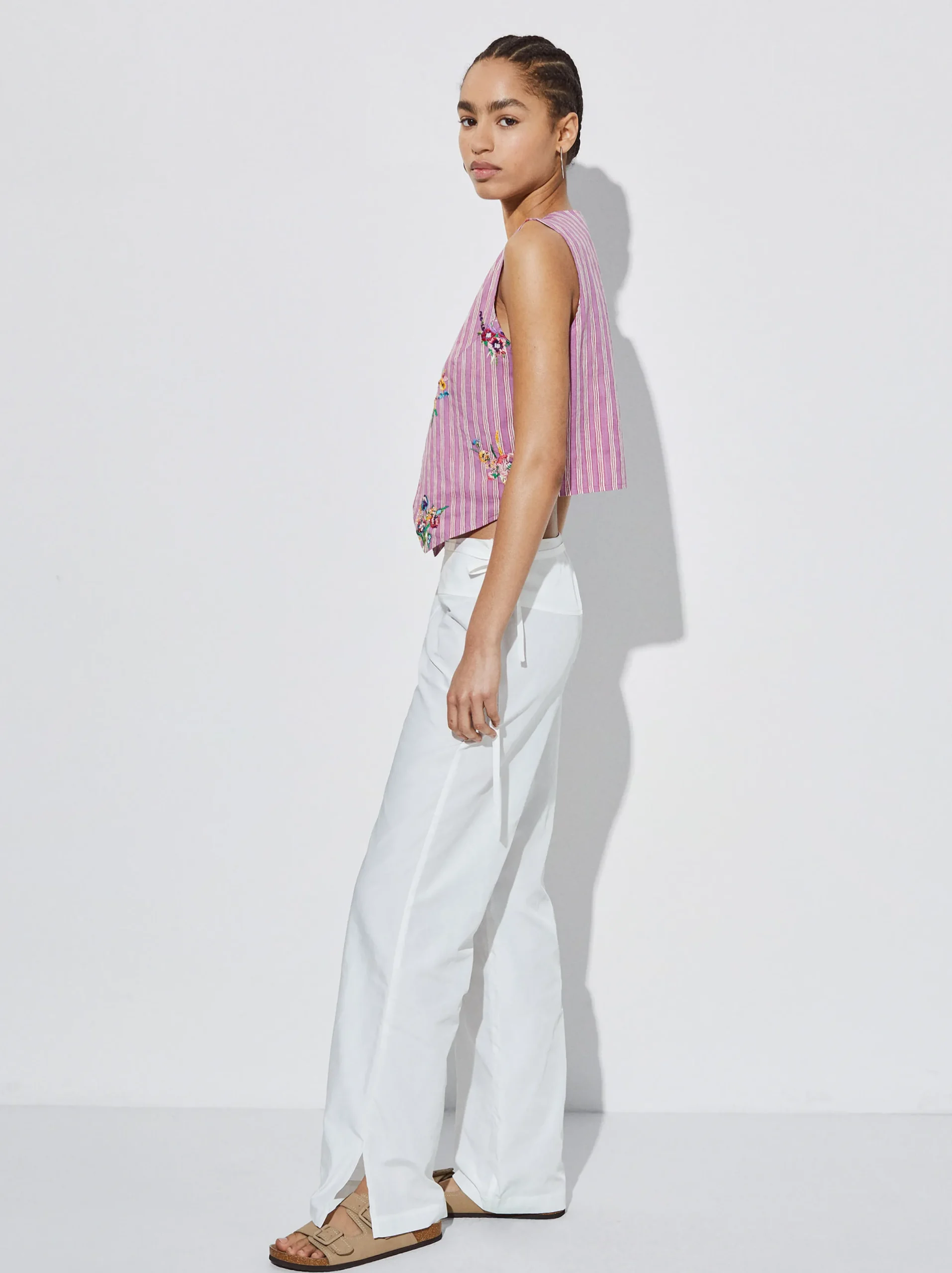 PARFOIS Chaleco Con Bordado Multicor Store
