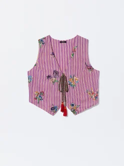 PARFOIS Chaleco Con Bordado Multicor Store