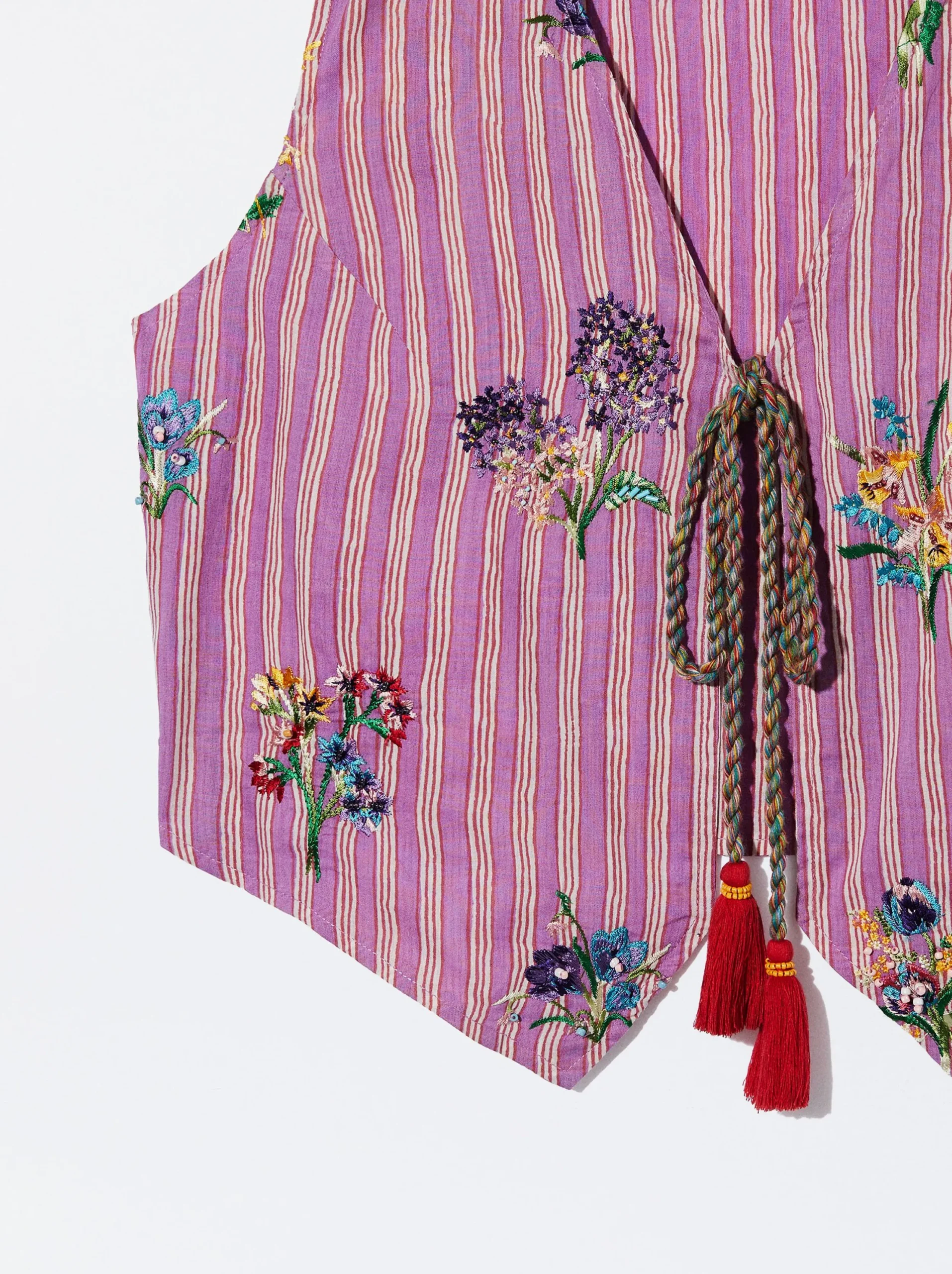 PARFOIS Chaleco Con Bordado Multicor Store