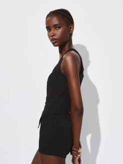 PARFOIS Chaleco Cuello De Pico Negro Outlet