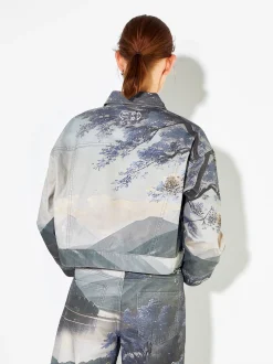PARFOIS Chaqueta Estampada 100% Algod&oacute;n Multicor Discount