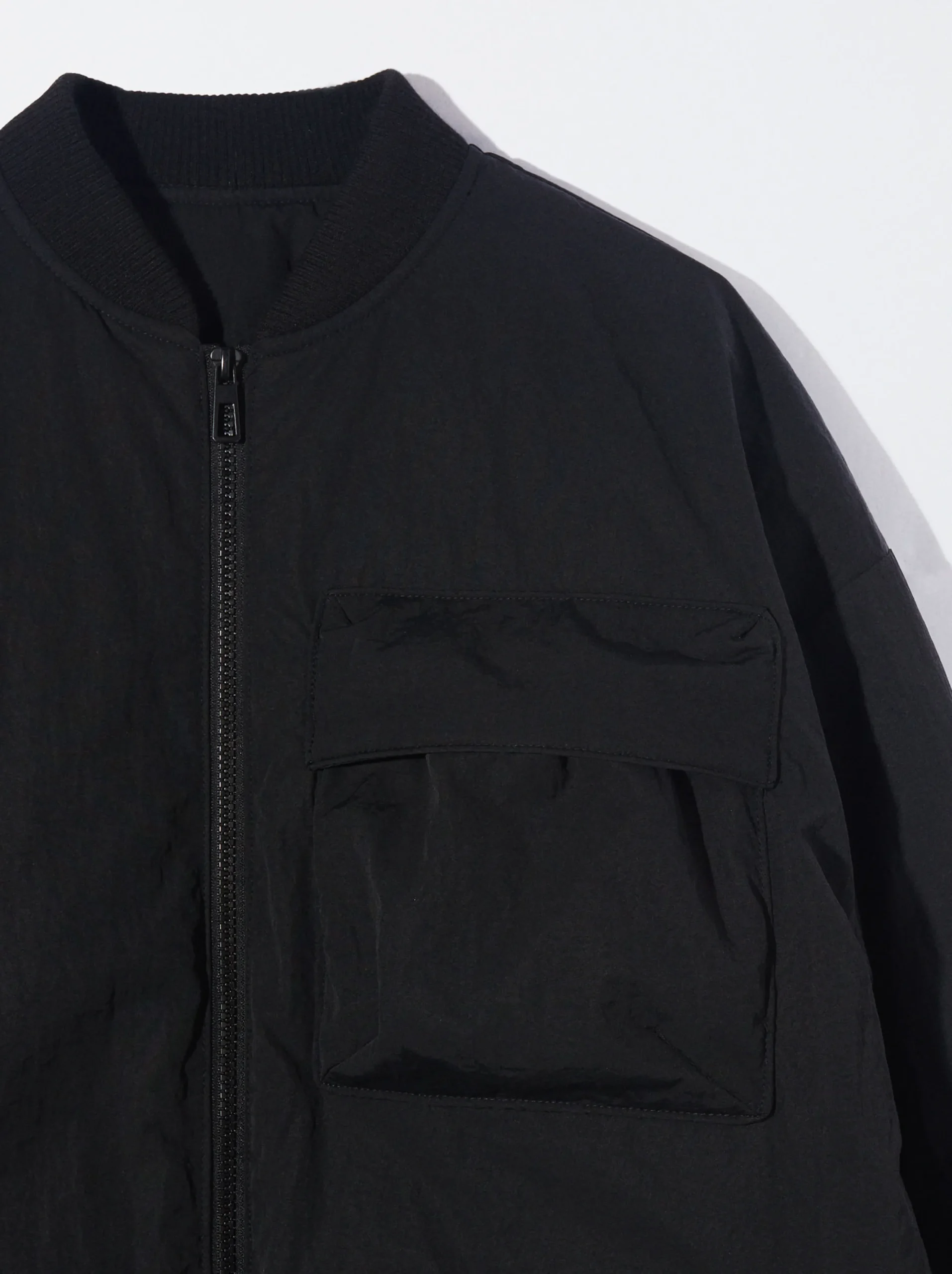 PARFOIS Chaqueta Leve Con Bolsillos Negro Cheap